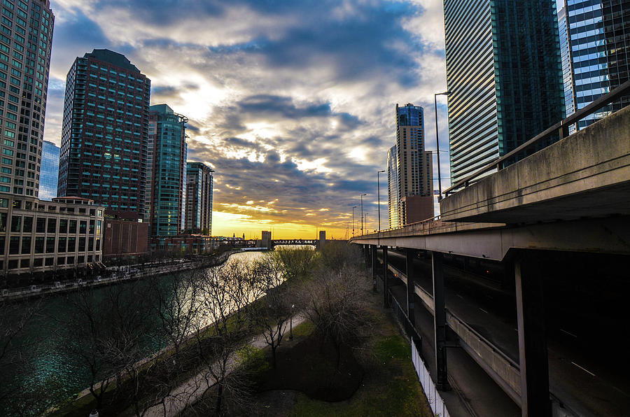 Chicago Photograph - Chi Sunrise 2 by D Justin Johns