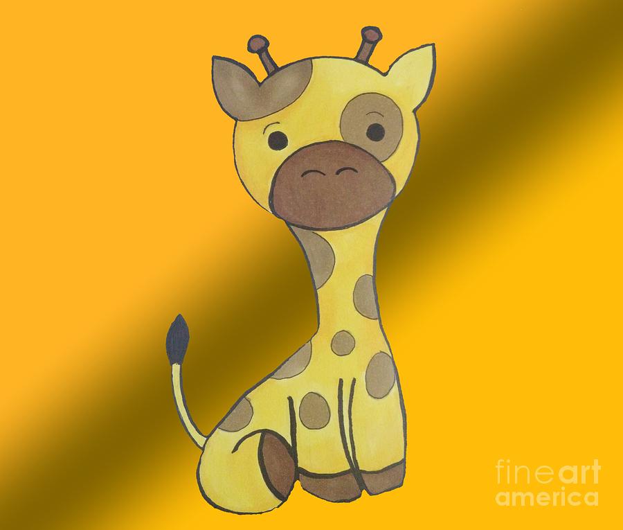 Chibi Giraffe Drawing by Darci Smith | Fine Art America