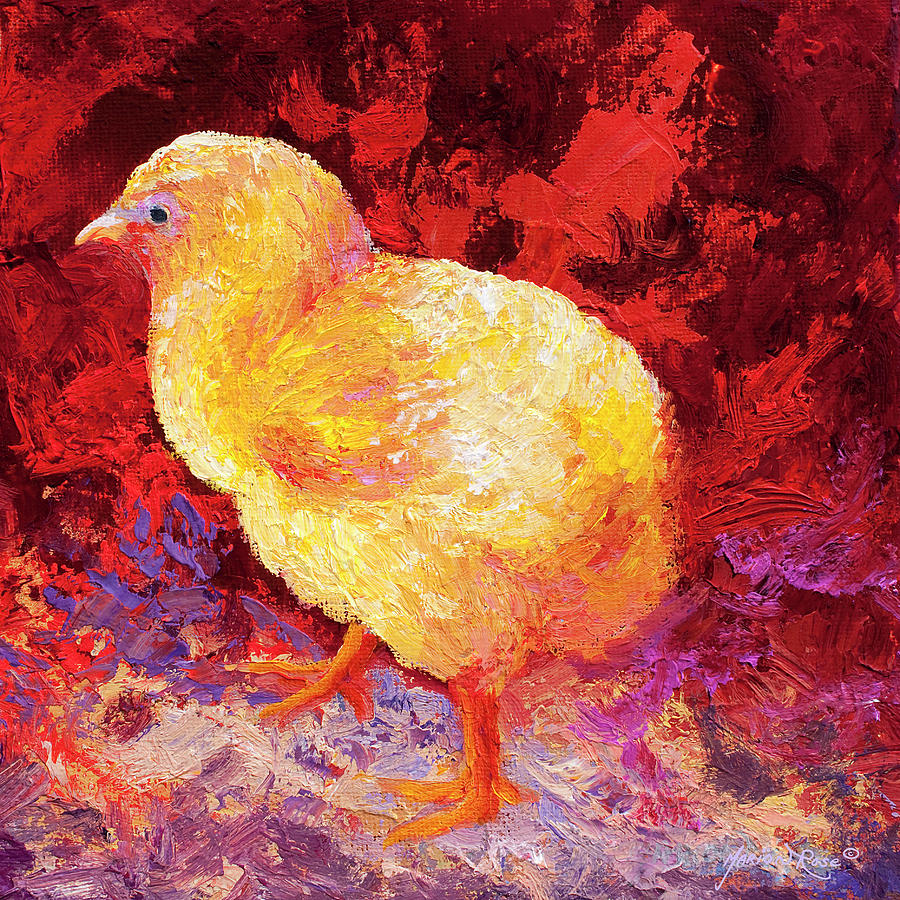 Rooster Painting - Chic Flic II by Marion Rose