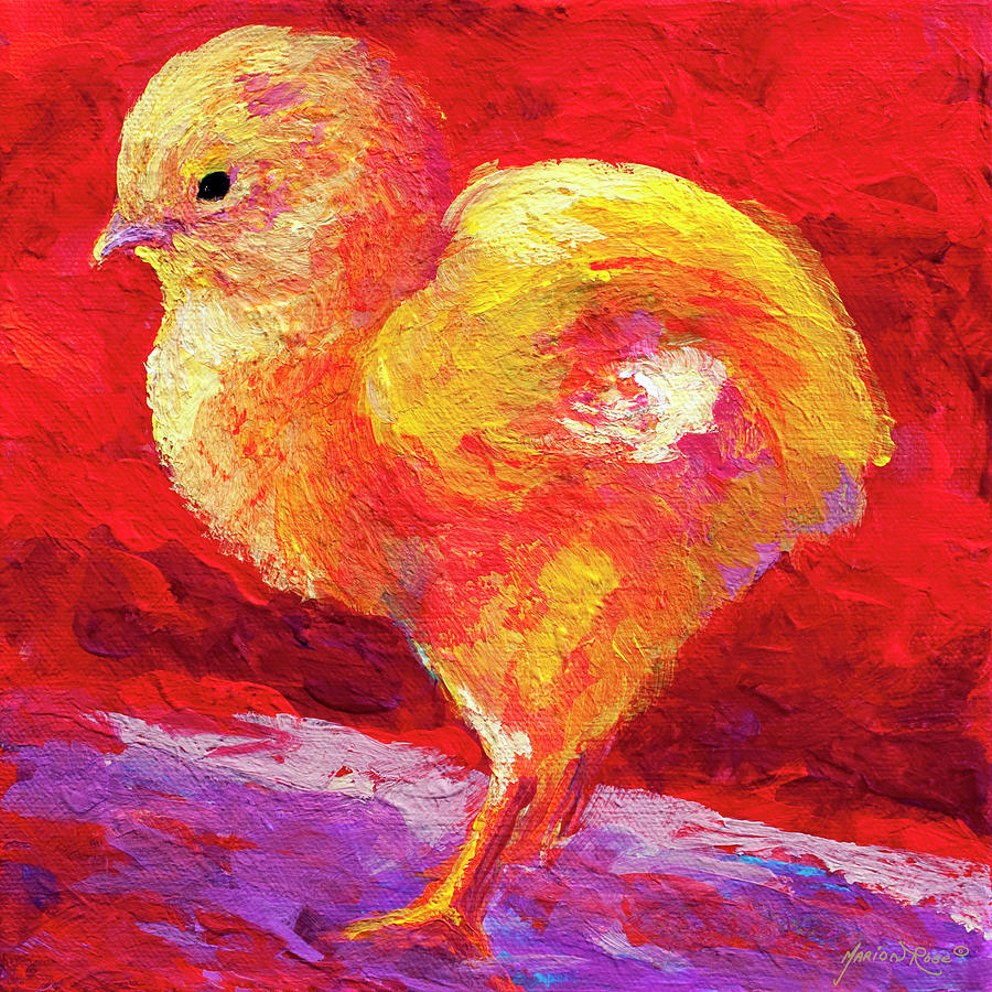 Rooster Painting - Chic Flic IV by Marion Rose