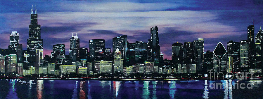 Chicago Painting by Renee Baran-Hickman - Fine Art America