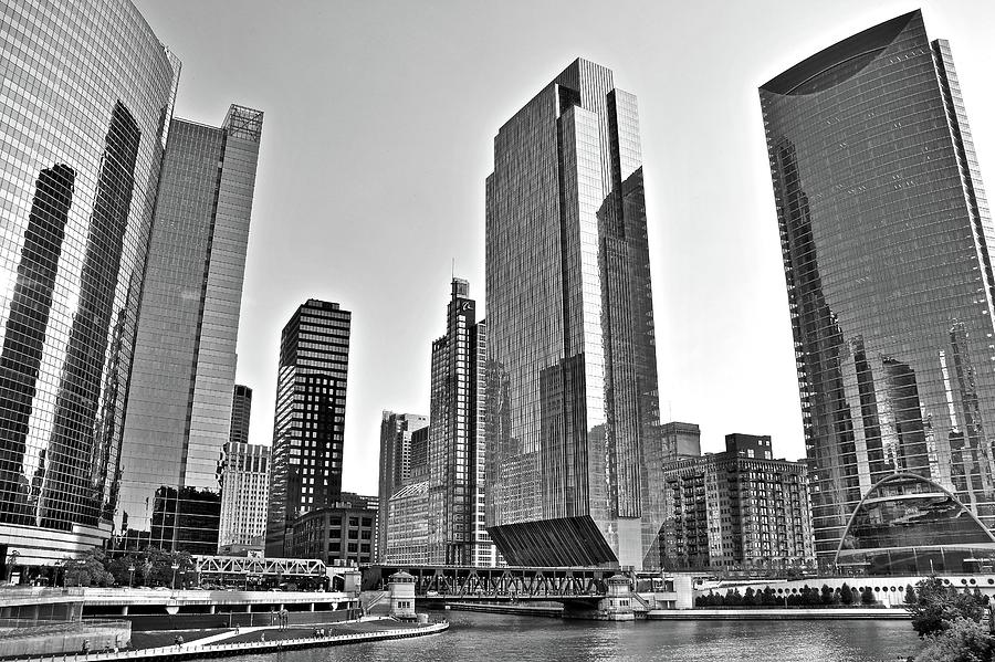 Chicago 2017 Grayscale Photograph by Frozen in Time Fine Art Photography