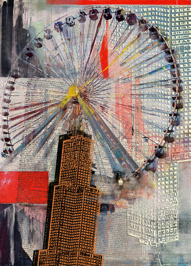 Chicago 211 3 Painting by Mawra Tahreem