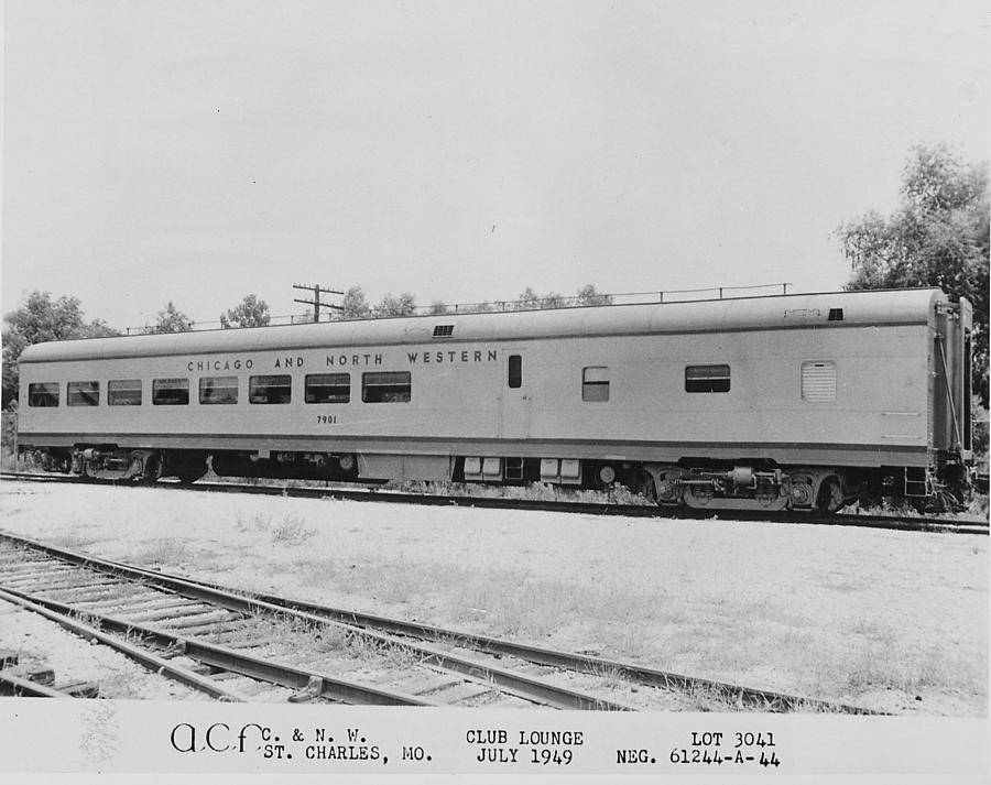 Chicago and North Western Club Lounge Car- 1940s Photograph by Chicago and North Western Historical Society