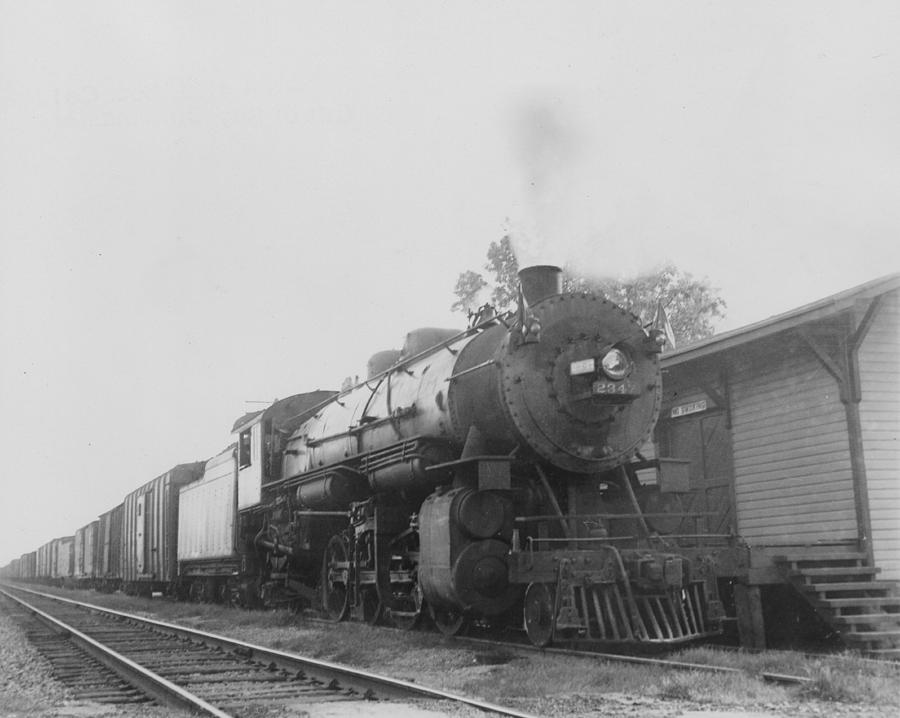  Railway Engine Tows Freight in North Carolina - 1943 Photograph by Chicago and North Western Historical Society