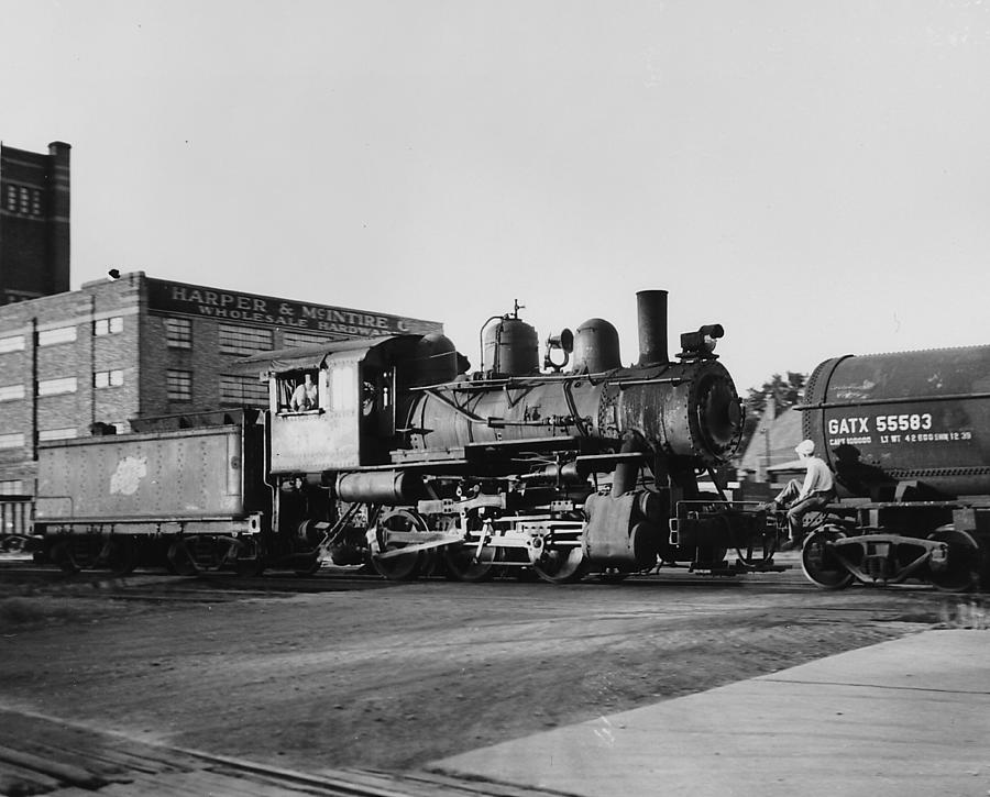  Steam Engine at Cedar Rapids - 1947 Photograph by Chicago and North Western Historical Society
