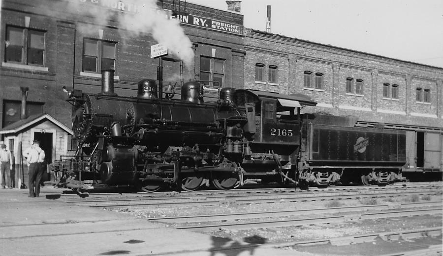 Chicago and North Western Steam Engine in Cedar Rapids Photograph by Chicago and North Western Historical Society