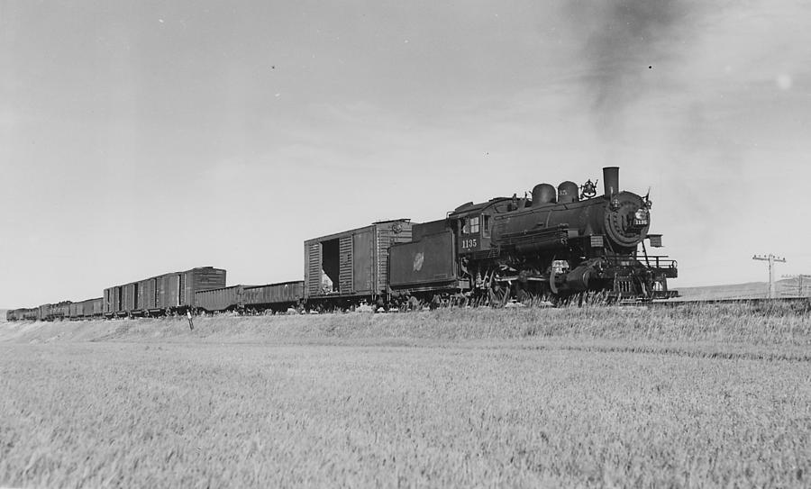 Steam Engine Near Rapid City Iowa Photograph by Chicago and North Western Historical Society