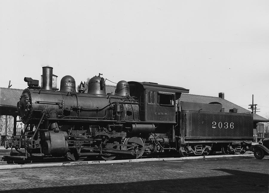Steam Engine in Illinois - 1938 Photograph by Chicago and North Western Historical Society