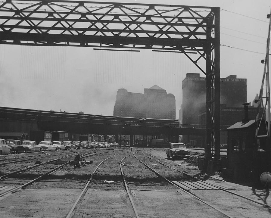 Chicago and North Western Tracks Cutting Through Chicago Photograph by Chicago and North Western Historical Society