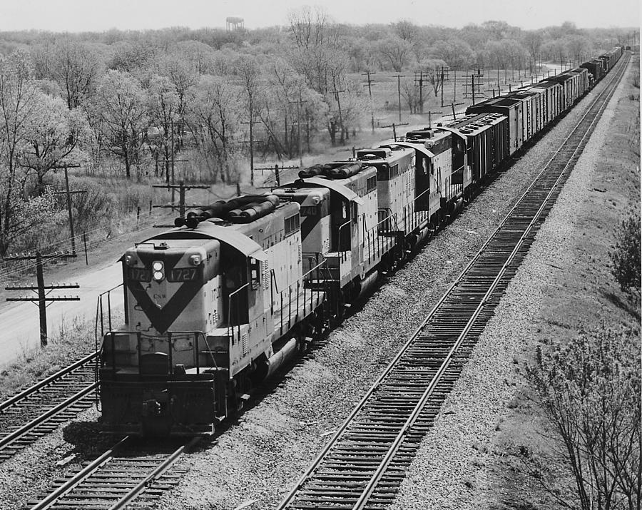 Chicago and North Western Train Hauls Freight Photograph by Chicago and North Western Historical Society