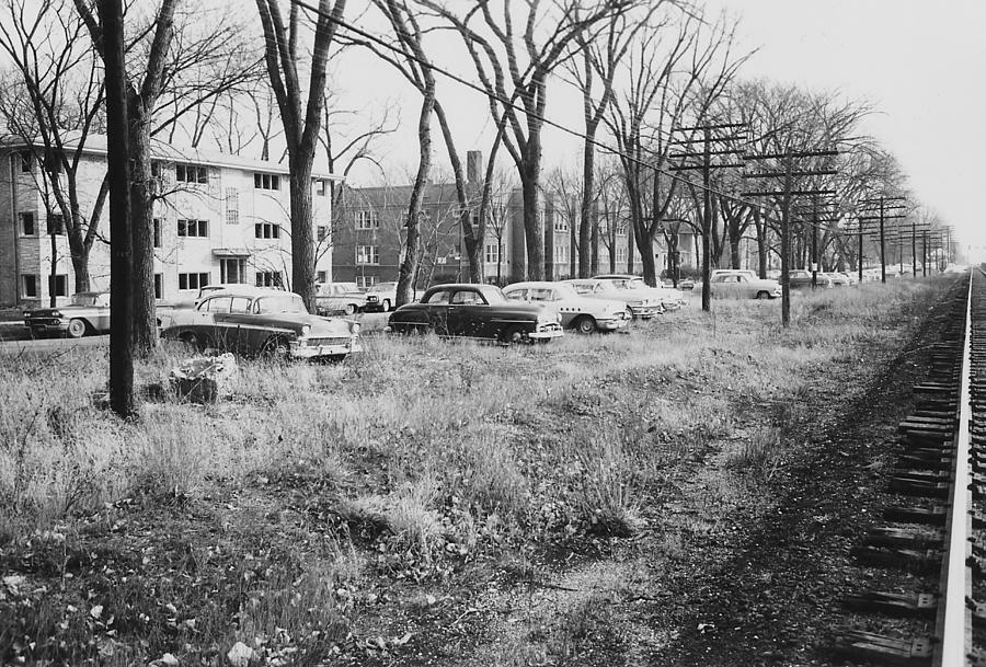 Cutting Through Chicago Neighborhood Photograph by Chicago and North Western Historical Society