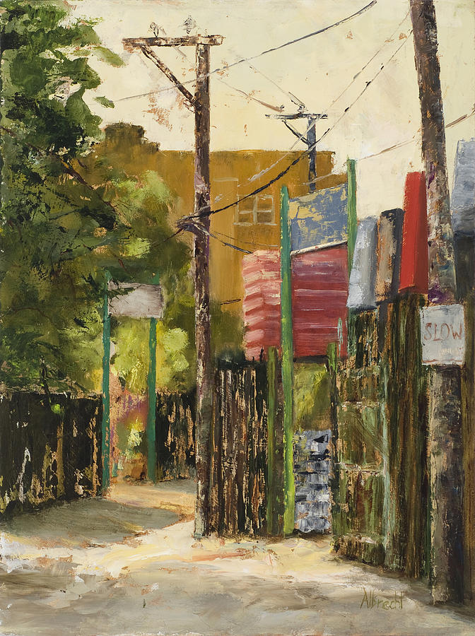 Chicago Alley Painting - Chicago Andersonville Alley by Nancy Albrecht