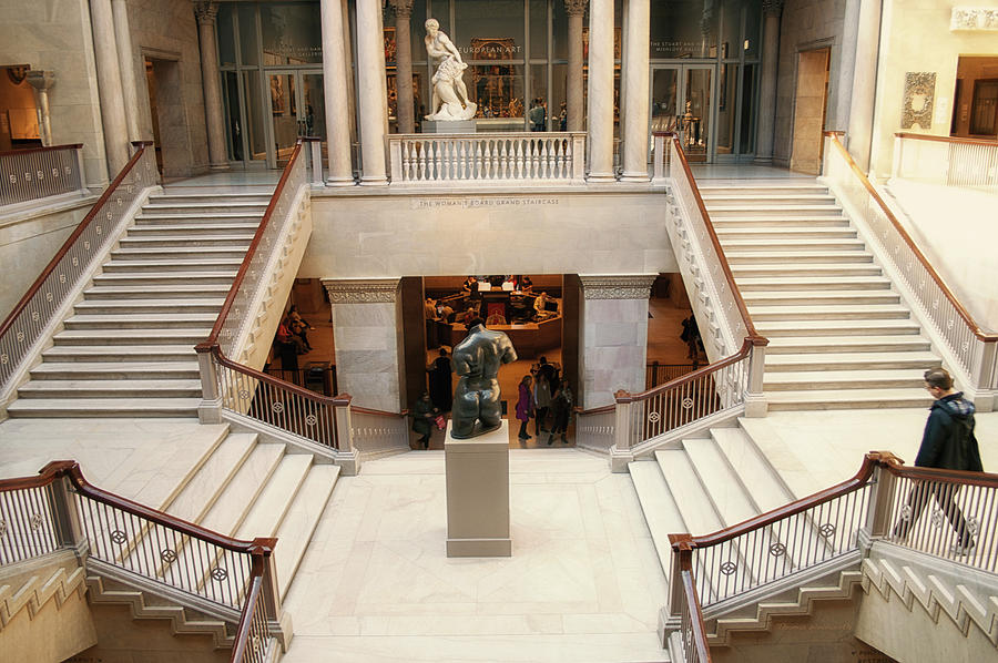 Chicago Art Institute Staircase 03 Photograph by Thomas Woolworth ...