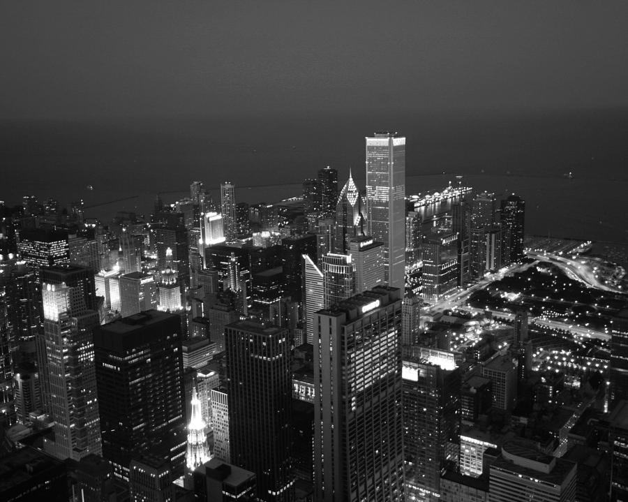 Chicago at Night Photograph by Ken Reardon - Fine Art America