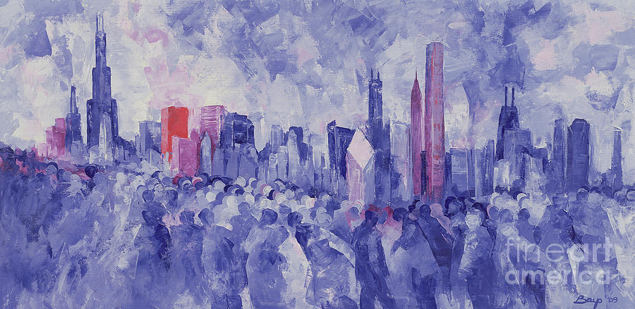 Chicago Painting by Bayo Iribhogbe