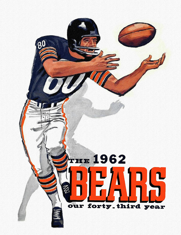 Chicago Bears 1962 Program Painting by Big 88 Artworks - Pixels