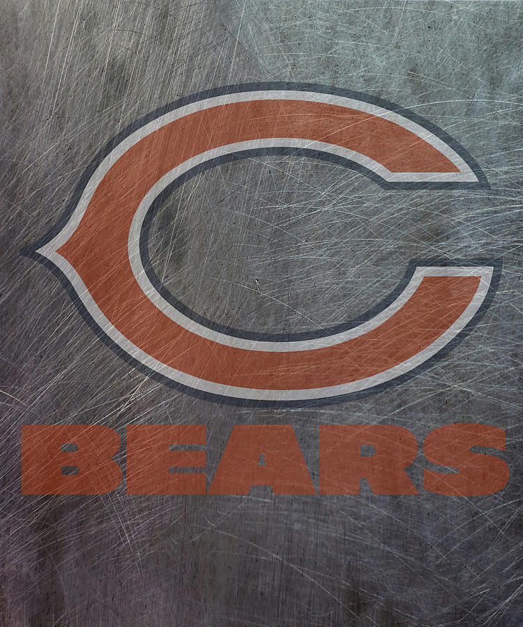 Chicago Bears Translucent Steel Mixed Media by Movie Poster Prints