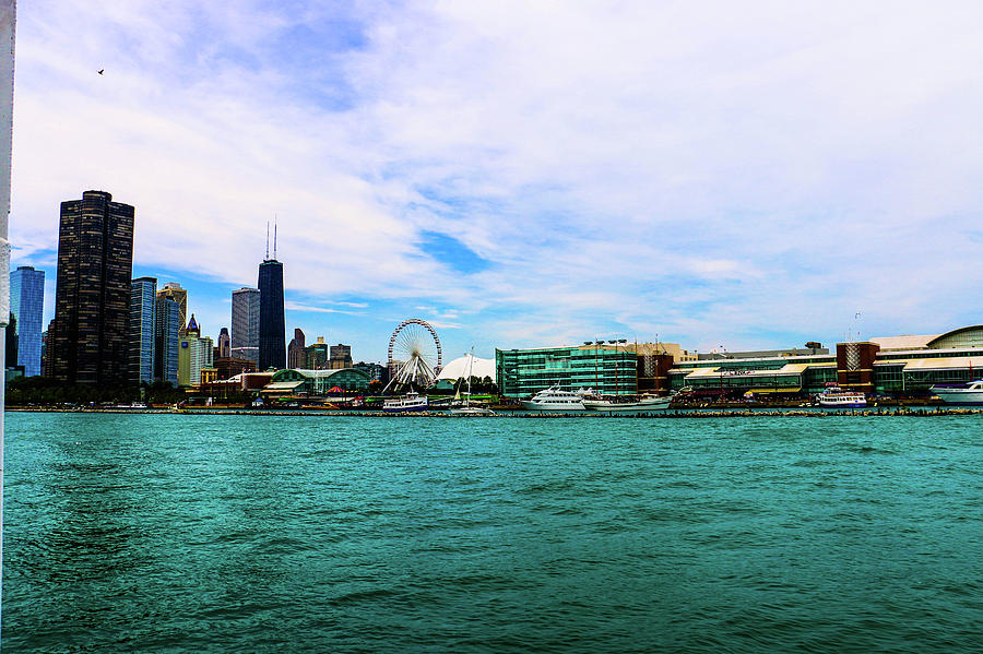 Chicago Photograph - Chicago Blue by D Justin Johns