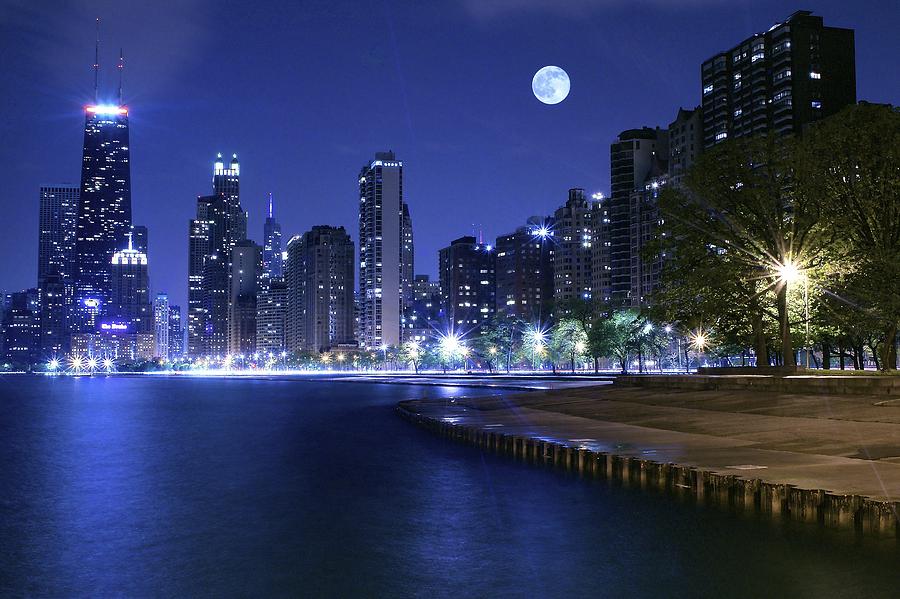 Chicago Blue Photograph by Frozen in Time Fine Art Photography