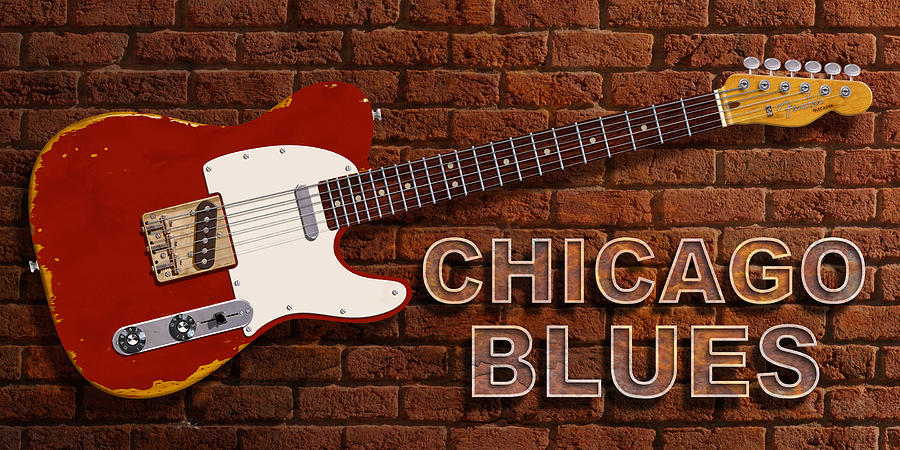 Chicago Blues Digital Art by WB Johnston