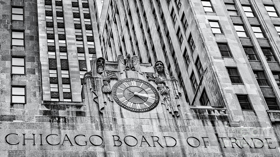 Chicago Photograph - Chicago Board of Trade bw by Jerry Fornarotto