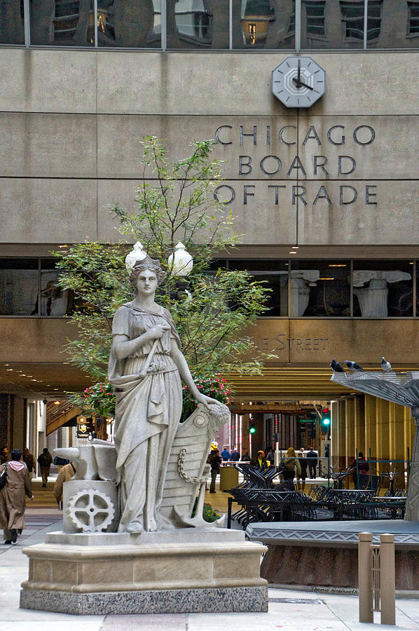 Chicago Board Of Trade Signage Photograph by Thomas Woolworth