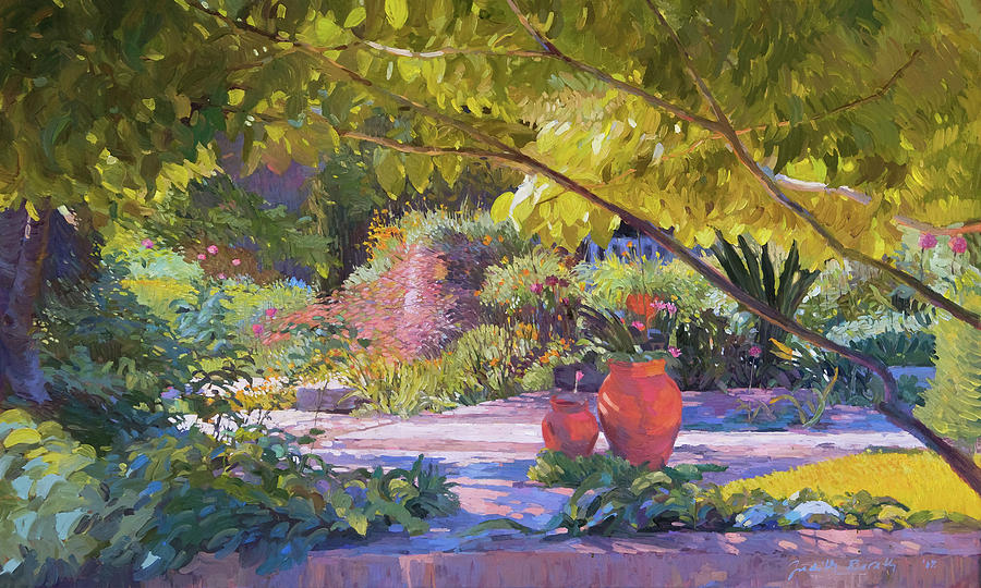 Chicago Botanic Garden Painting by Judith Barath