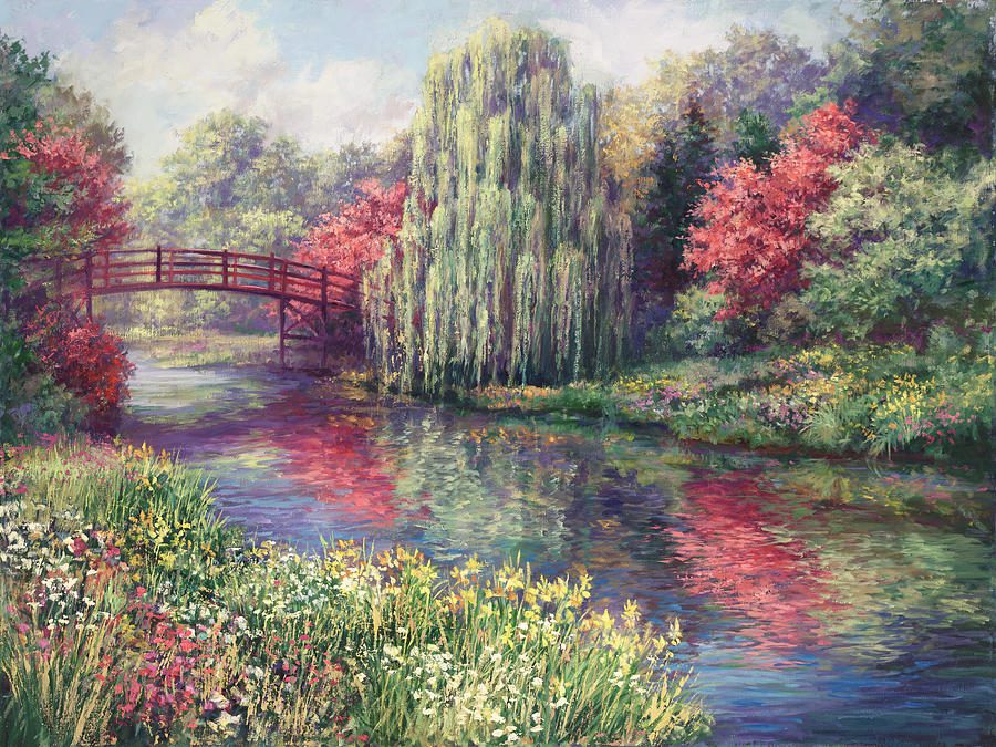 Chicago Botanical Garden Painting by Laurie Snow Hein - Fine Art America