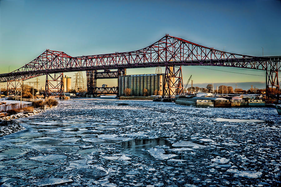 Chicago Bridges over the Calumet River Photograph by Sven Brogren