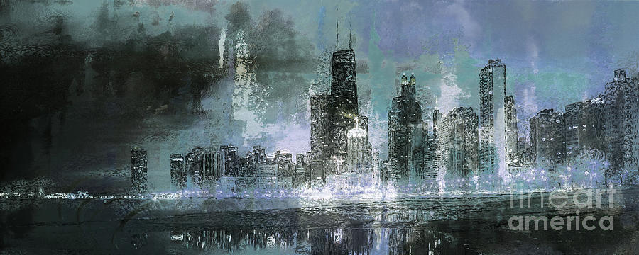 Chicago city Painting by Gull G