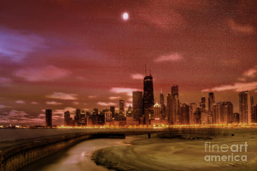 Chicago City View  Painting by Gull G