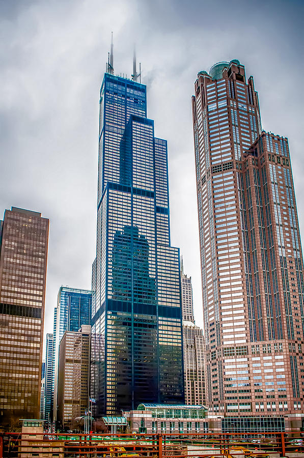 Chicago Cityscape Skyline Buildings Photograph by Alex Grichenko