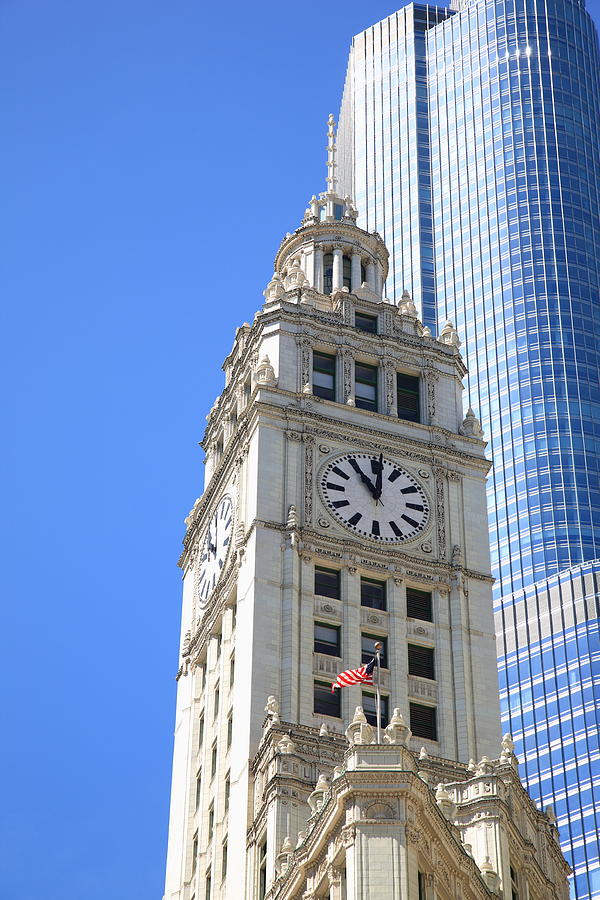 Chicago Clock Tower Photograph By Frank Romeo