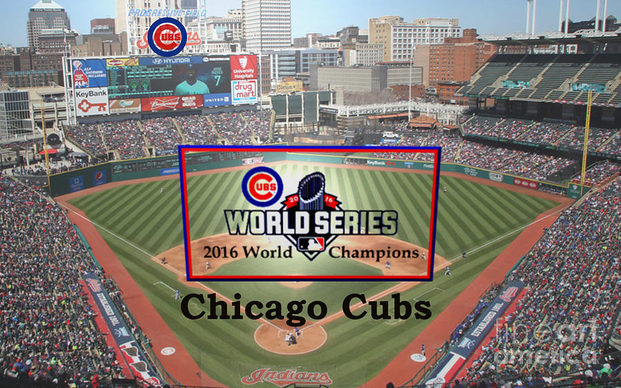 Chicago Cubs - 2016 World Series Champions Digital Art by Charles Robinson