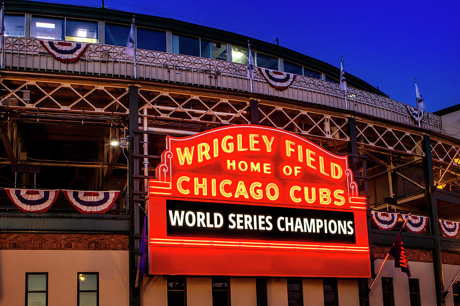 Major League Movie Photograph - Chicago Cubs Win by Andrew Soundarajan