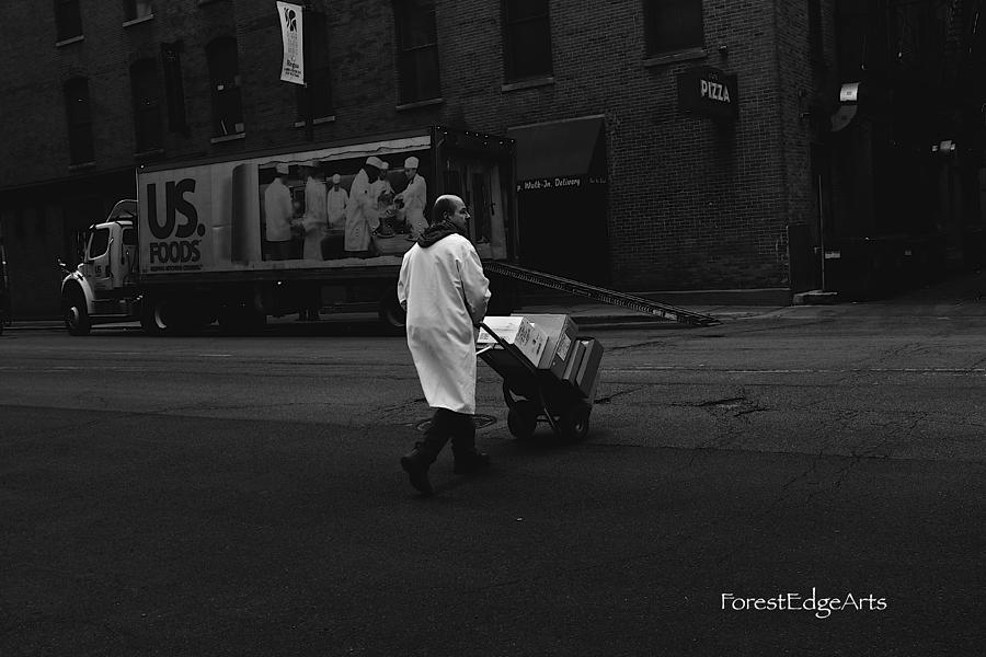 Chicago Delivery Man Photograph by Dick Bourgault