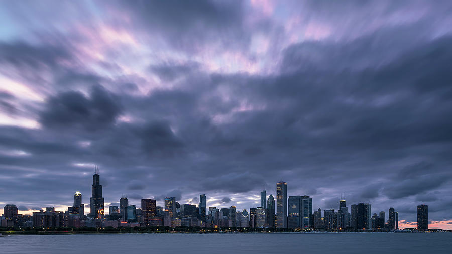 Chicago Dusk Photograph by Ryan Heffron