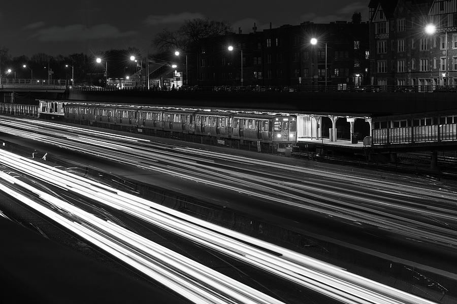 Chicago Evening Commute Photograph
