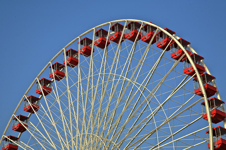 Chicago Ferris Wheel 2 Photograph By Robert Joseph Pixels 