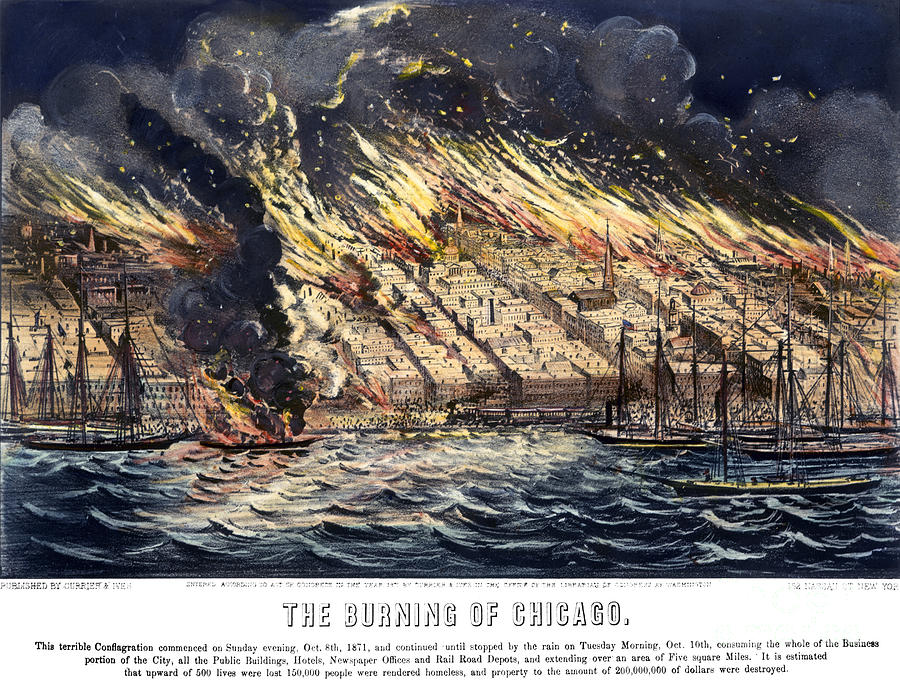 Chicago: Fire, 1871 Photograph by Granger
