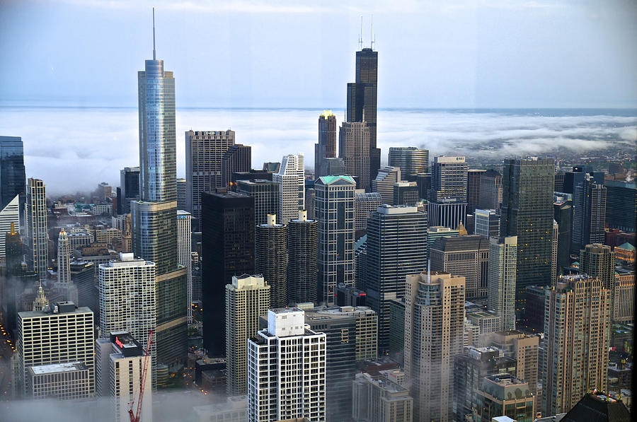Chicago Photograph - Chicago Fog by Sheryl Thomas