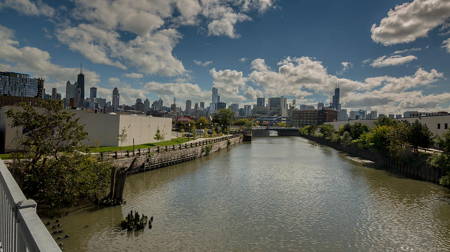 Chicago - From The Division Street Bridge Photograph by Greg Thiemeyer ...