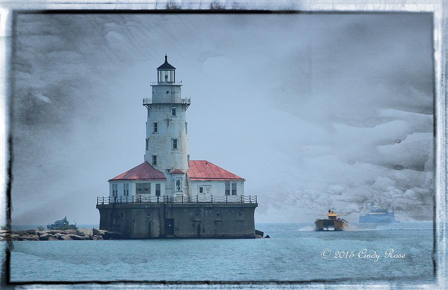 Chicago Harbor Light Photograph by Cindy Rose Fine Art America