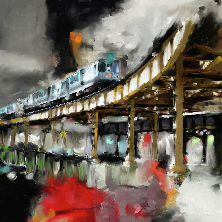 Chicago Painting - Chicago III 475 1 by Mawra Tahreem