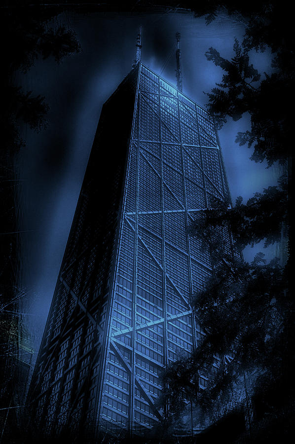Chicago John Hancock In June Blue Photograph by Thomas Woolworth