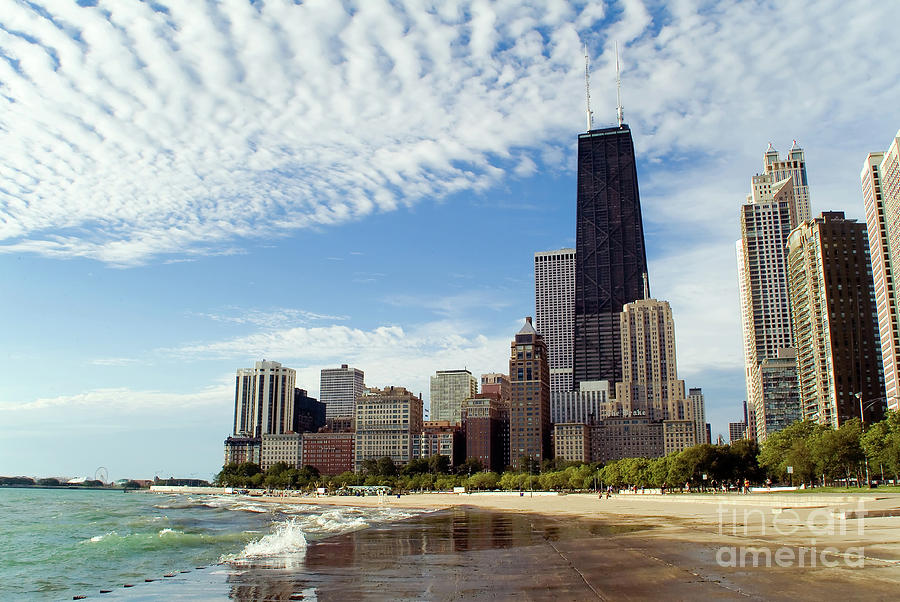 City Photograph - Chicago Lakefront Skyline by Bruno Passigatti
