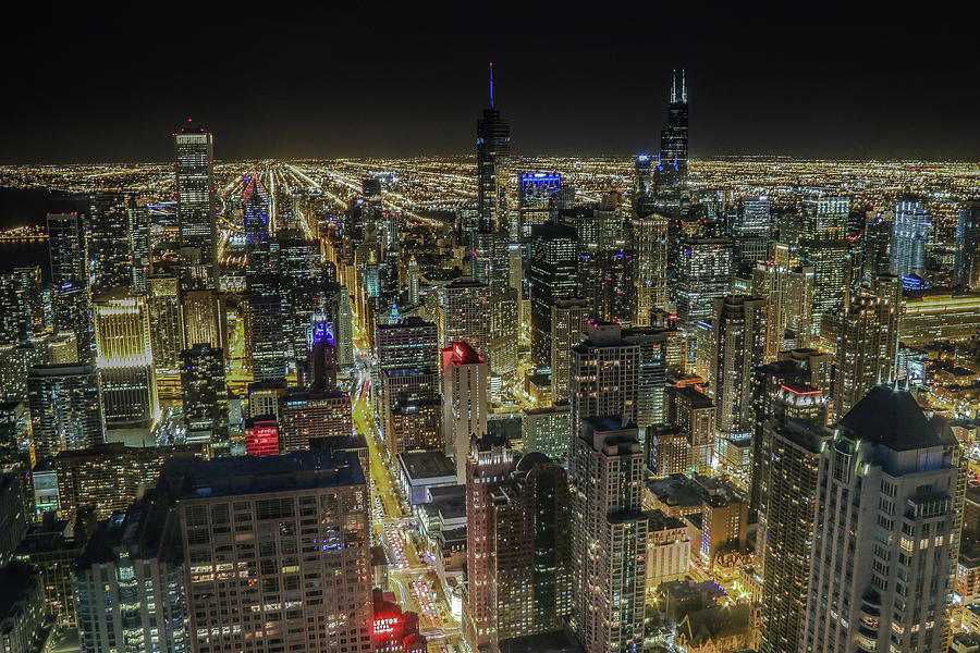 Chicago Lights Photograph by Tony HUTSON