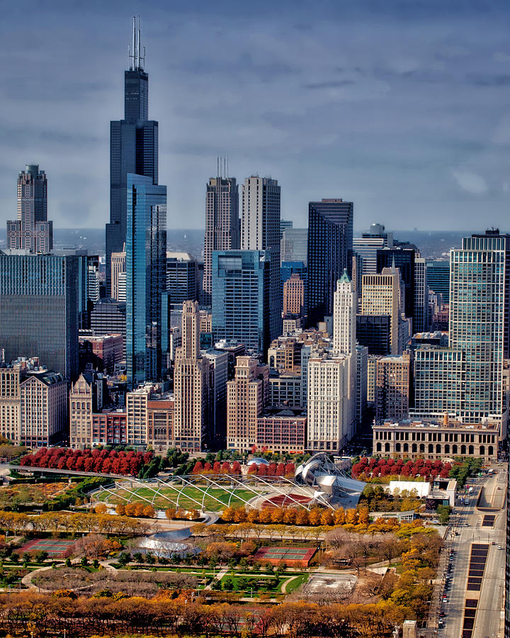 Chicago Looking West 02 Photograph by Thomas Woolworth