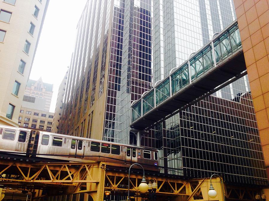 Chicago Loop L Photograph by Jacqueline Manos